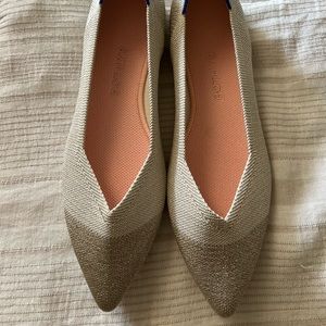 Rothy’s the Point in Diamond Metallic. Size 11.5.